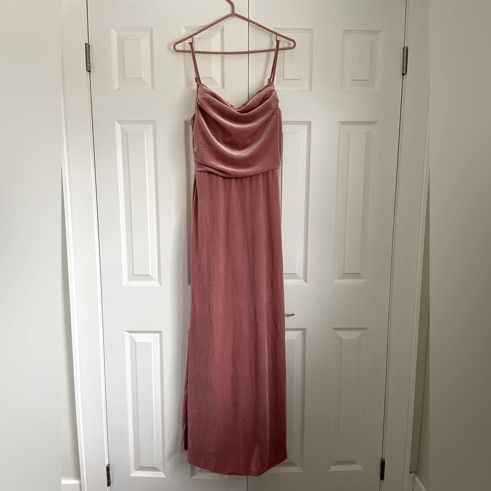 Velvet Pink Bridesmaids Dress size 8-10